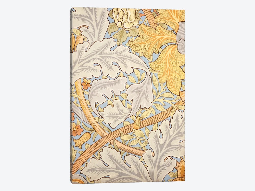 St. James Wallpaper Design by William Morris 1-piece Canvas Wall Art
