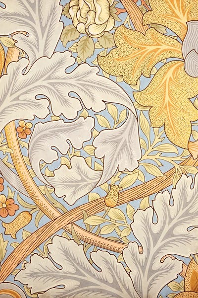 Botanical Illustrations: St. James Wallpaper Design by William Morris