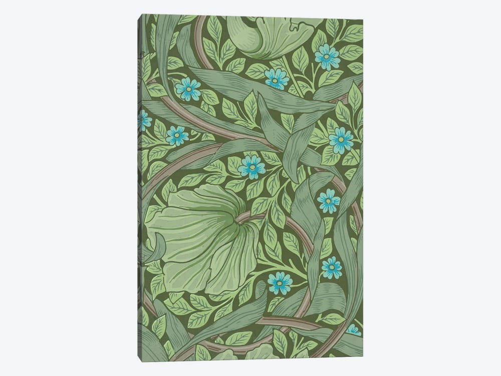 Forget-Me-Nots Wallpaper Design by William Morris 1-piece Canvas Wall Art