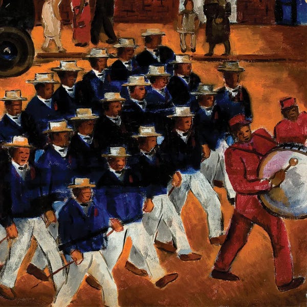 Harlem Renaissance: Elks Marching by Malvin Gray Johnson