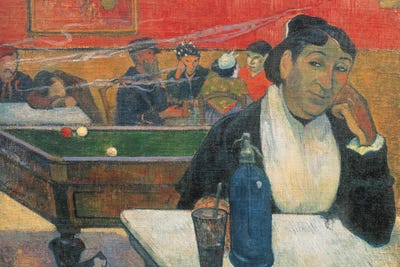 Cafe At Arles by Paul Gauguin framed wall art