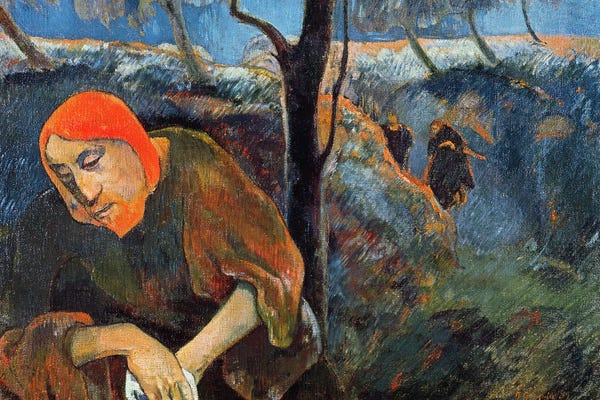 Paul Gauguin: Christ And The Garden Of Olives by Paul Gauguin