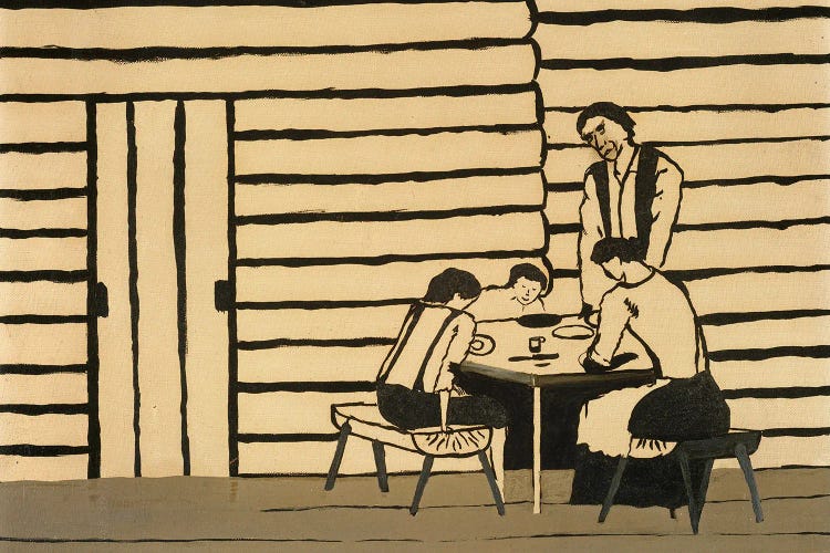 Family Supper by Horace Pippin wall art