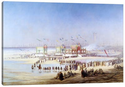 The Inauguration of the Suez Canal by the Empress Eugenie  Canvas Art Print