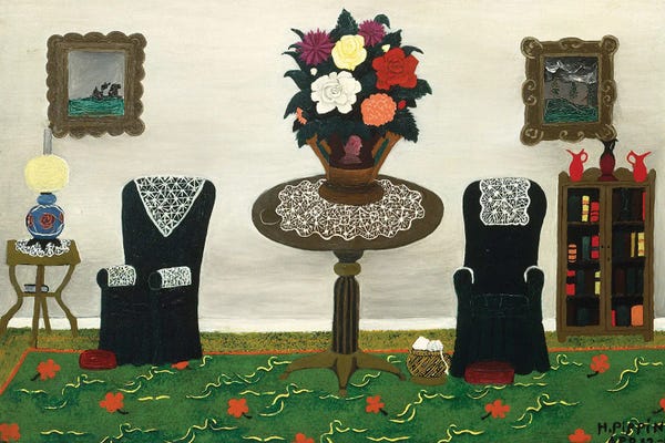 Horace Pippin: Victorian Interior II by Horace Pippin