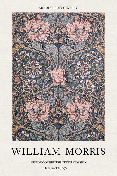 Honeysuckle, 1876 - William Morris Poster by William Morris canvas print