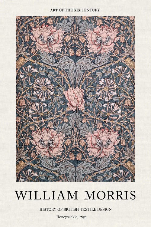 Honeysuckle, 1876 - William Morris Poster