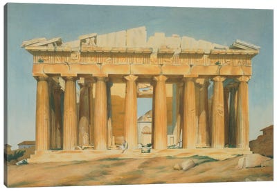 The Parthenon, Athens, 1810-37  Canvas Art Print - Column Art