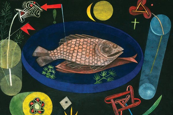 Paul Klee: Around the fish, 1926 by Paul Klee