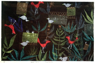 Bird Garden, 1924 (no 223) by Paul Klee art print