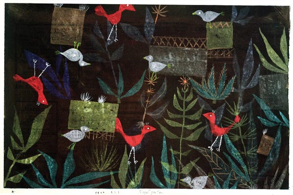 Modernism: Bird Garden, 1924 (no 223) by Paul Klee