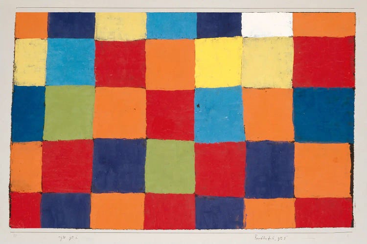 Colour Table "Qu 1", 1930 by Paul Klee wall art