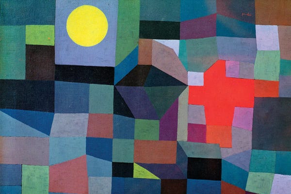 Bauhaus: Fire, Full Moon, 1933 by Paul Klee