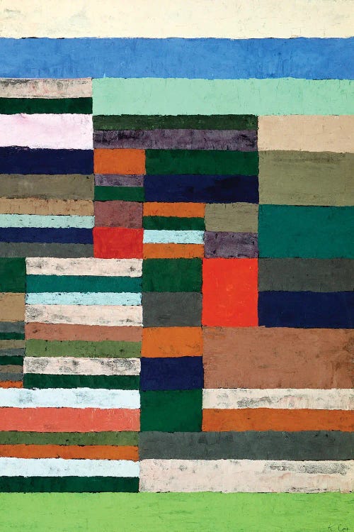 Individualized Altimetry Of Stripes by Paul Klee wall art