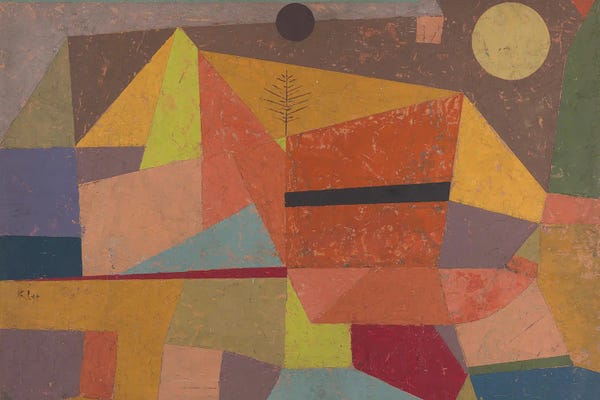 Bauhaus: Joyful Mountain Landscape, 1929 by Paul Klee