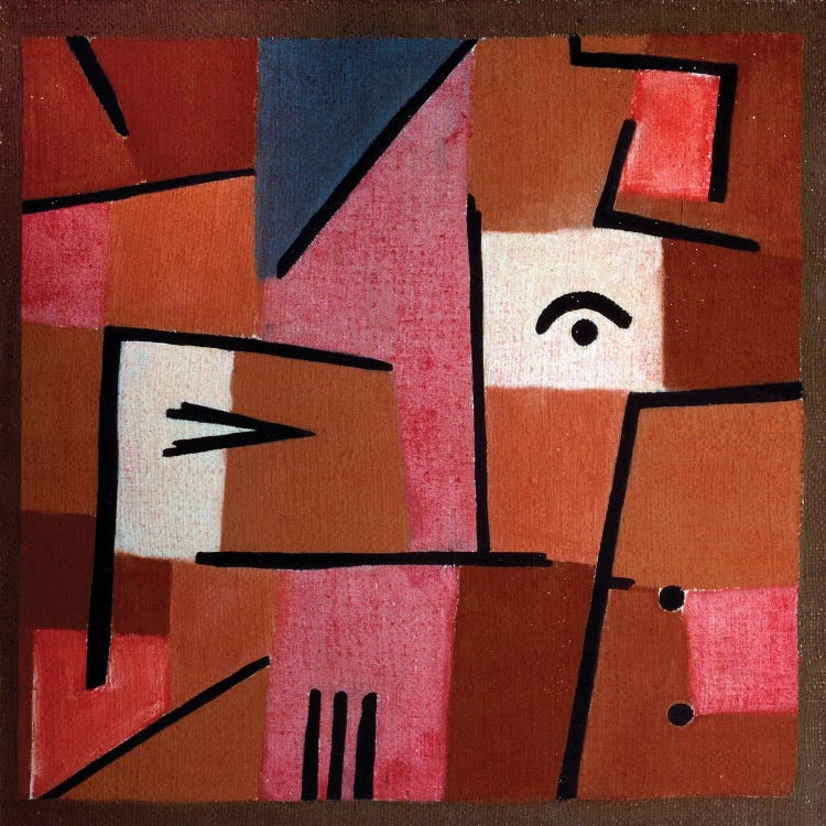 Look In The Red by Paul Klee wall art