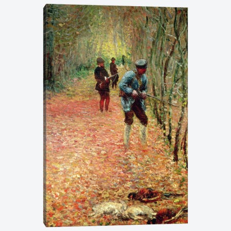 The Shoot, 1876  Canvas Print #BMN1358} by Claude Monet Canvas Wall Art