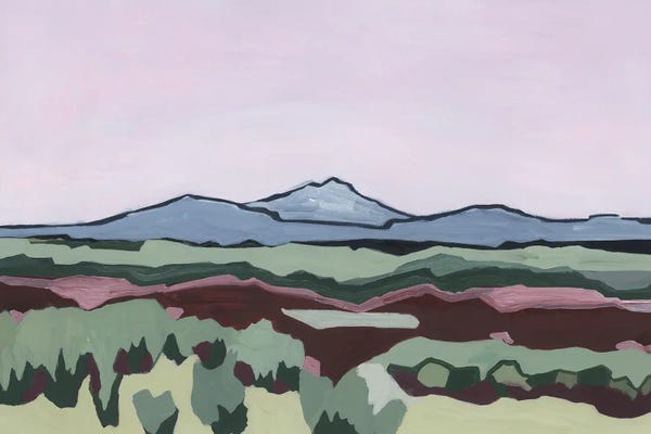 Andrea Mejia: Pink Sky And Abtract Land, 2024 by Andrea Mejia