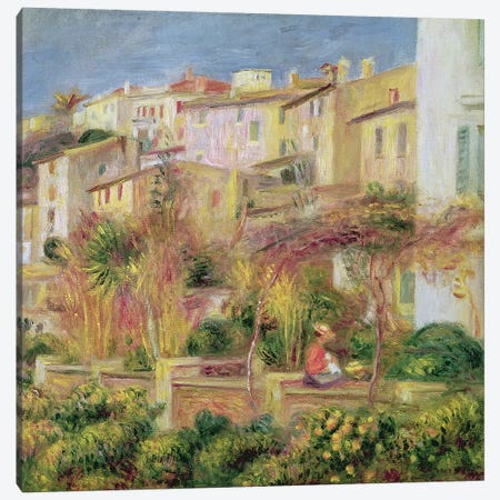 Terrace in Cagnes, 1905  Canvas Print #BMN1365} by Pierre Auguste Renoir Canvas Wall Art