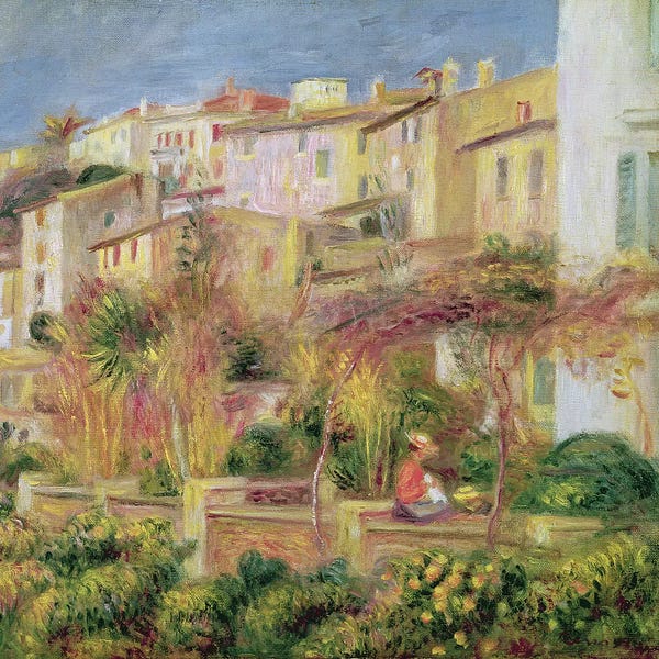 Impressionism: Terrace in Cagnes, 1905  by Pierre-Auguste Renoir