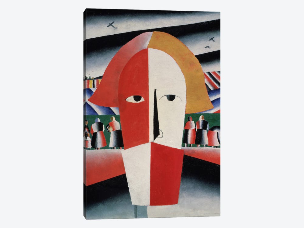 Head of a Peasant, c.1930 (oil on plywood) by Kazimir Severinovich Malevich 1-piece Art Print