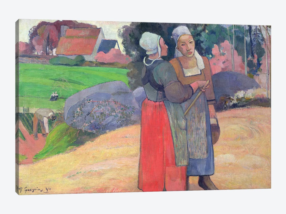 Breton Peasants, 1894  by Paul Gauguin 1-piece Canvas Art