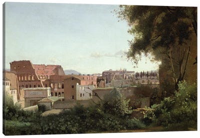 View of the Colosseum from the Farnese Gardens, 1826  Canvas Art Print