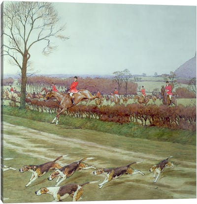 The Cheshire - away from Tattenhall, 1912  Canvas Art Print