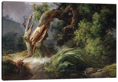 The Oak and the Reed, 1816  Canvas Art Print