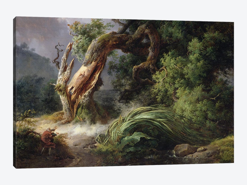 The Oak and the Reed, 1816  by Achille Etna Michallon 1-piece Canvas Print