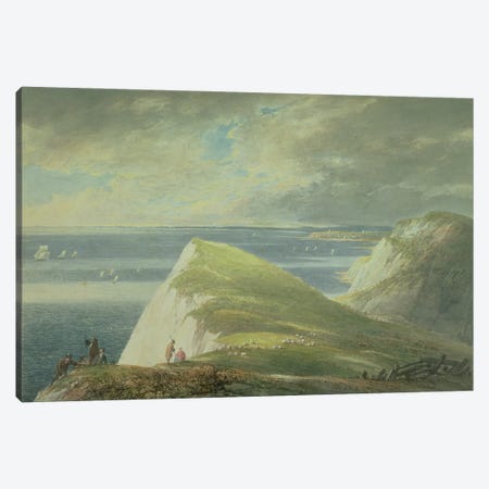 No.2372 Shakespeare's Cliff, Dover  Canvas Print #BMN1387} by William Payne Canvas Artwork
