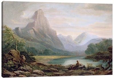 A Welsh Valley, 1819  Canvas Art Print