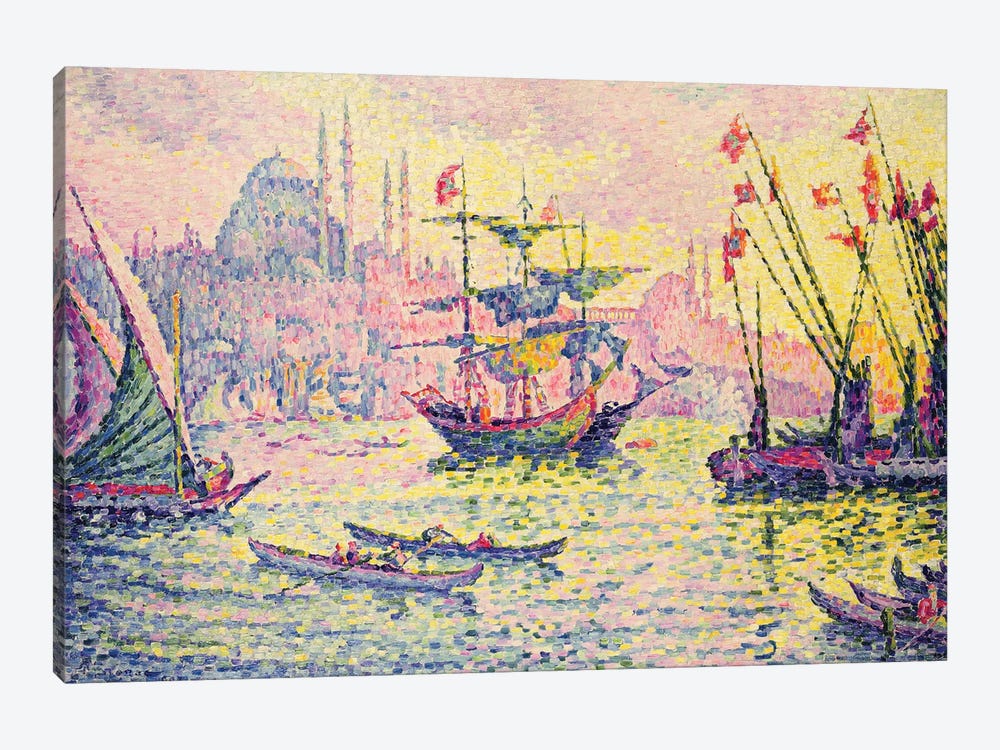 View of Constantinople, 1907  by Paul Signac 1-piece Canvas Wall Art
