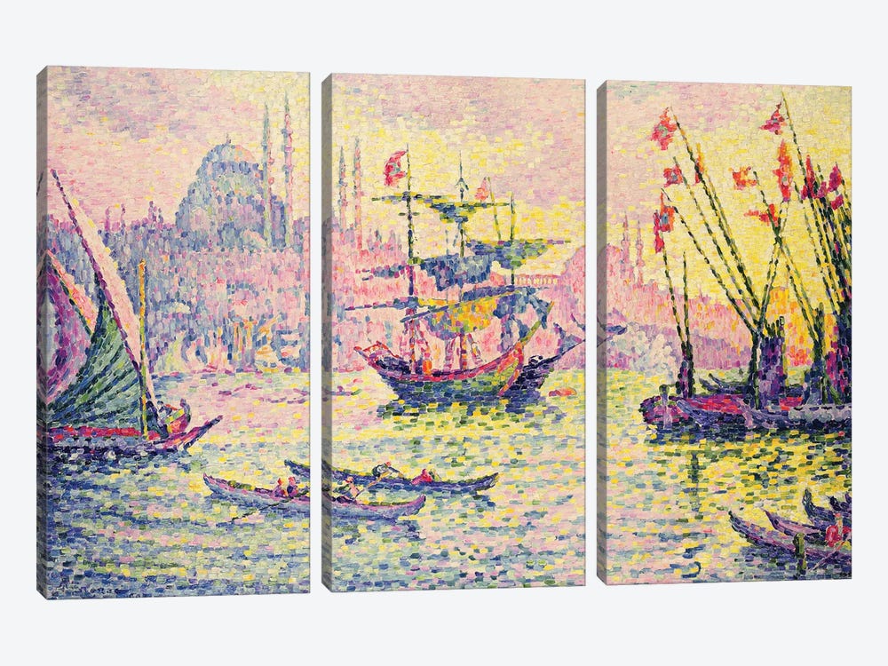 View of Constantinople, 1907  by Paul Signac 3-piece Canvas Wall Art