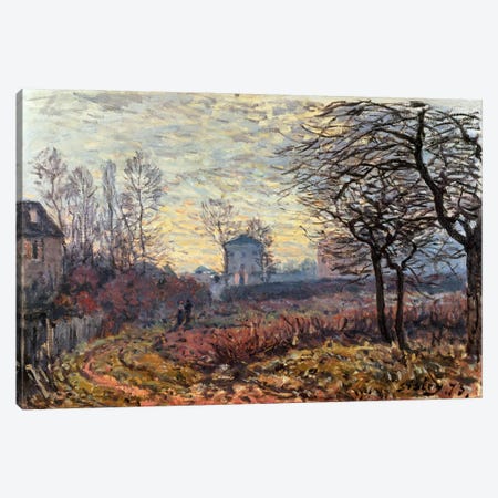 Landscape near Louveciennes, 1873 Canvas Print #BMN1394} by Alfred Sisley Canvas Art Print