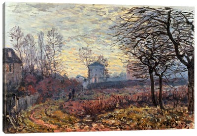 Landscape near Louveciennes, 1873 Canvas Art Print