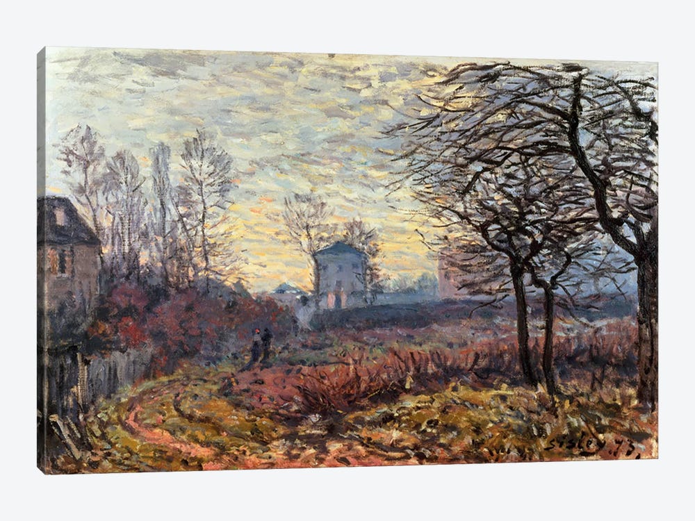 Landscape near Louveciennes, 1873 1-piece Canvas Art