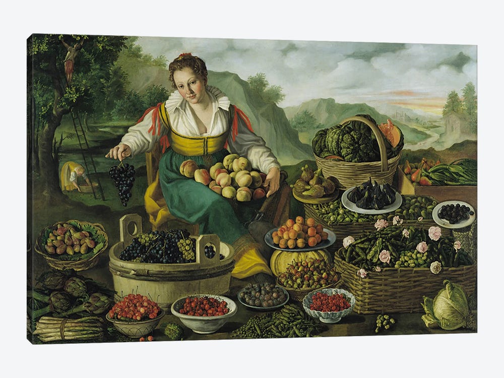 The Fruit Seller  by Vincenzo Campi 1-piece Art Print