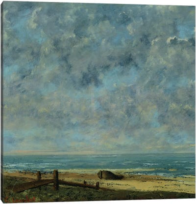 The Sea, c.1872  Canvas Art Print - Gustave Courbet
