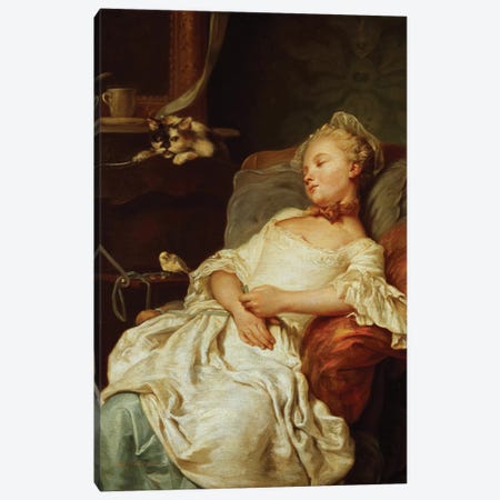 The Sleeper, 1759  Canvas Print #BMN1406} by Jean Francois Colson Canvas Print