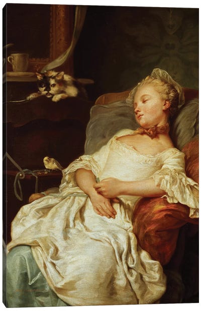 The Sleeper, 1759  Canvas Art Print