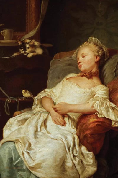 Sleeping & Napping: The Sleeper, 1759  by Jean Francois Colson