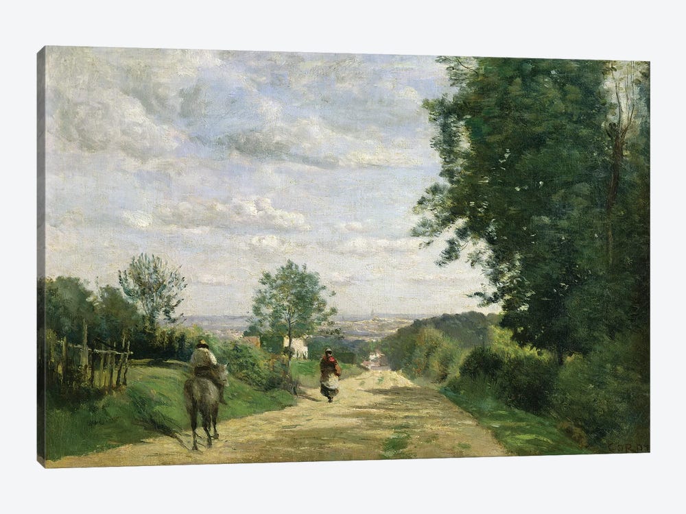 The Road to Sevres, 1858-59   by Jean-Baptiste-Camille Corot 1-piece Canvas Art Print