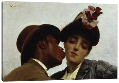 The Kiss, 1887  Canvas Art Print