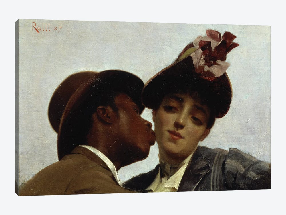 The Kiss, 1887  by Theodore Jacques Ralli 1-piece Art Print