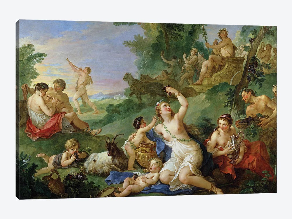 The Triumph of Bacchus  by Charles Joseph Natoire 1-piece Canvas Art