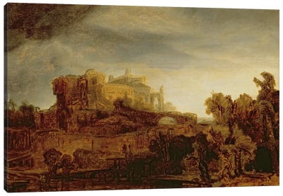 Landscape with a Chateau  Canvas Art Print - Renaissance Art