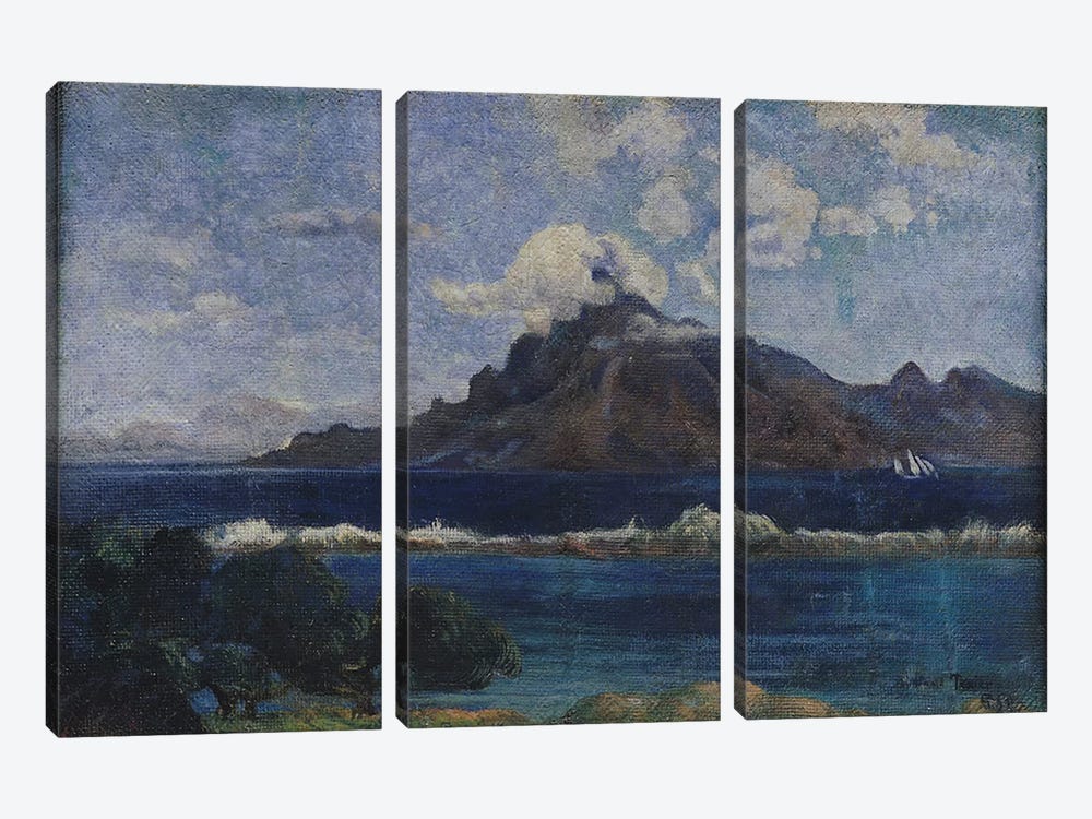 Coastal Martinique Landscape, 1887  by Paul Gauguin 3-piece Canvas Art
