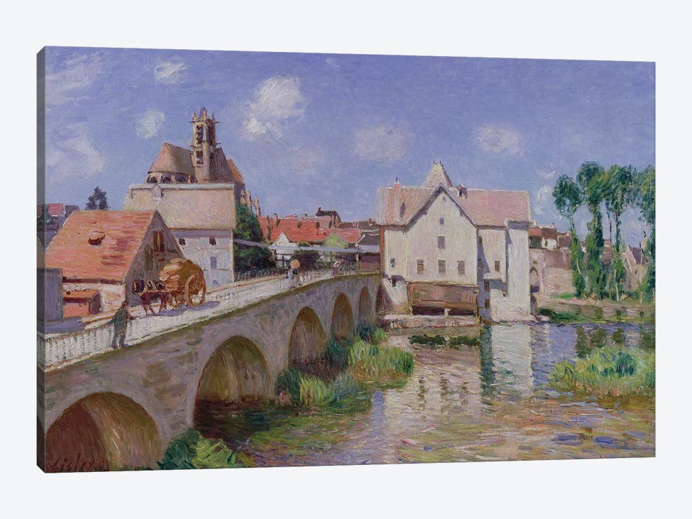The Bridge at Moret, 1893  by Alfred Sisley 1-piece Canvas Artwork