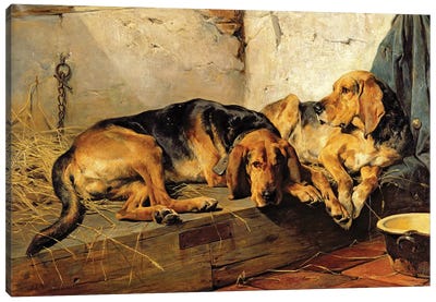 Lazy Moments, 1878  Canvas Art Print